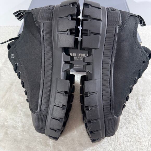 Palladium Revolt Lo Tx Blk/Blk Lug Platform Heel Combat Style New in Box - Picture 3 of 6